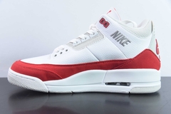 Tênis Jordan 3 Retro Tinker White University Red na internet