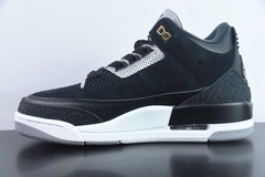 Tênis Jordan 3 Retro Tinker Black Cement Gold na internet