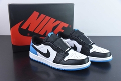 Tênis Jordan 1 Retro Low OG Black Dark Powder Blue