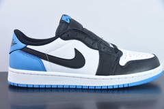 Tênis Jordan 1 Retro Low OG Black Dark Powder Blue - comprar online