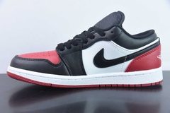 Tênis Jordan 1 Low Bred Toe na internet