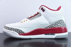 Tênis Jordan 3 Retro Cardinal Red na internet