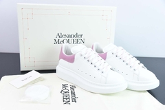 Tênis Alexander McQueen Oversized White Pink Croc