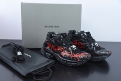 Tênis Balenciaga Runner Graffiti Black Red