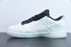 Tênis Nike Dunk Low CLOT Fragment White na internet