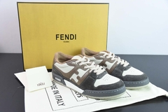 Tênis Fendi Match Low Top Grey Suede