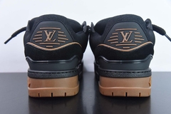 Tênis Louis Vuitton Trainer Maxi Black Brown Suede - Loja Princípios