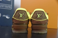 Tênis Louis Vuitton Trainer Yellow Brown - Loja Princípios