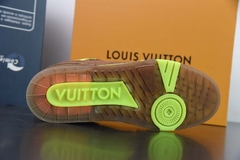 Tênis Louis Vuitton Trainer Yellow Brown