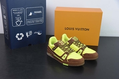 Tênis Louis Vuitton Trainer Yellow Brown