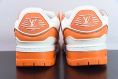 Tênis Louis Vuitton Trainer Maxi Orange White - Loja Princípios