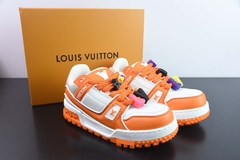 Tênis Louis Vuitton Trainer Maxi Orange White