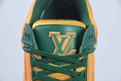 Tênis Louis Vuitton Trainer Green Orange - loja online