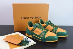 Tênis Louis Vuitton Trainer Green Orange