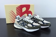 Tênis New Balance 990v3 MiUSA Grey Blue Olive