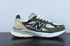 Tênis New Balance 990v3 MiUSA Grey Blue Olive - comprar online