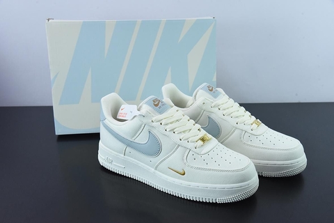 Air force 1 blue and gold clearance