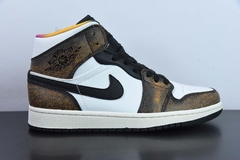 Tênis Jordan 1 Mid SE Orange Wear Away - comprar online