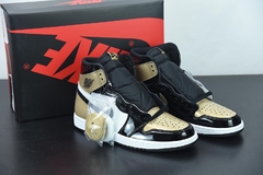 Tênis Jordan 1 Retro High NRG Patent Gold Toe