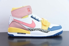 Tênis Jordan Legacy 312 White Coral Pink French Blue - comprar online