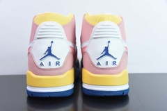 Tênis Jordan Legacy 312 White Coral Pink French Blue - Loja Princípios