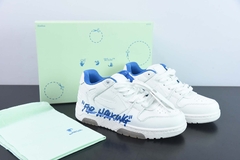 Tênis OFF-WHITE Out Of Office "OOO" Low Tops For Walking White White Dark Blue