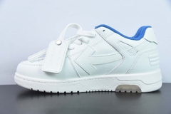 Tênis OFF-WHITE Out Of Office "OOO" Low Tops For Walking White White Dark Blue na internet