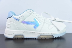 Tênis OFF-WHITE Out Of Office OOO Low Tops White Iridescent Blue - comprar online