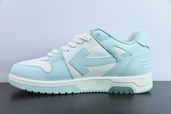 Tênis Off-White Out Of Office Calf Leather White Baby Blue na internet