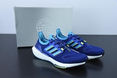 Tênis Adidas UltraBoost 22 Legacy Indigo Solar Yellow