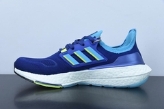 Tênis Adidas UltraBoost 22 Legacy Indigo Solar Yellow na internet