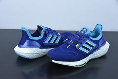 Tênis Adidas UltraBoost 22 Legacy Indigo Solar Yellow