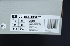 Tênis Adidas Ultra Boost 22 White Turbo Flash Orange na internet