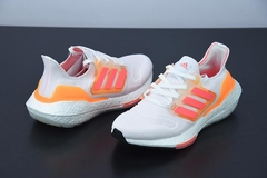 Tênis Adidas Ultra Boost 22 White Turbo Flash Orange