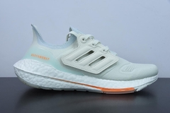 Tênis Adidas Ultra Boost 22 White Blue Tint Orange - comprar online