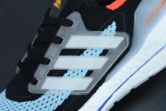 Tênis Adidas Ultra Boost 21 Black Pulse Aqua - loja online