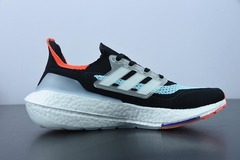 Tênis Adidas Ultra Boost 21 Black Pulse Aqua - comprar online