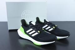 Tênis Adidas UltraBoost 22 Black Solar Green