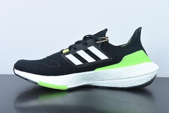 Tênis Adidas UltraBoost 22 Black Solar Green na internet