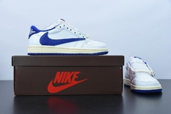 Tênis Jordan 1 Retro Low OG SP Fragment x Travis Scott Military Blue - Loja Princípios