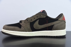 Tênis Jordan 1 Retro Low OG SP Travis Scott Mocha na internet