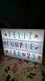 Cartel Luminoso 30x22cm + Letras de colores Lightbox Usb Pilas