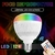 Imagen de Lampara Led Parlante Luces Rgb Control Remoto Bluetooth 3 W