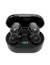 Auricular Bluetooth V5.0 color negro Doble con Base Cargadora