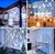 Cortina de luces Led 6x2metros Blanco FRIO 384 Led 24 Tiras - RINCON NET