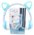 Auricular vincha inalambrico Bluetooth con orejas de gatito - RINCON NET