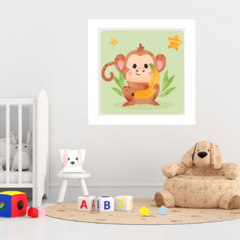 Quadro Macaco - Coleção Baby