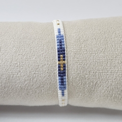 PULSERA CRUZ - BLANCO Y AZUL - comprar online