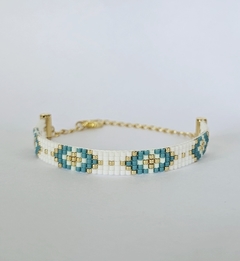 PULSERA PARIS - BLANCO Y TIFFANY - comprar online