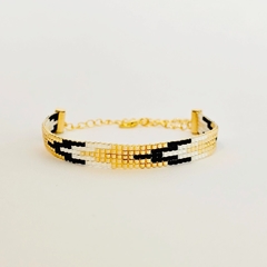 PULSERA NY - BLANCO, BEIGE Y NEGRO - comprar online